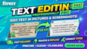 edit text in pictures and screenshots professionally