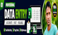 do data entry and bengali transcription accurately