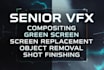 do high end vfx cleanup compositing and screen replacement