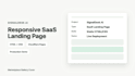 build a responsive landing page for your saas startup