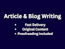 write engaging blog posts and articles