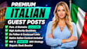 build white hat italian dofollow SEO backlinks