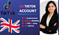 create a UK tiktok account for monetization and business