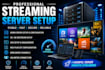 do admin server, hd 8k restream, vod, worldwide channels, unlimited connection