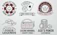 do professional minimalist poker chip or poker logo design