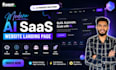 design a modern ai startup saas website in figma