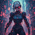 make cyberpunk character art