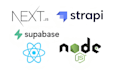 develop full stack apps using nextjs, strapi and supabase
