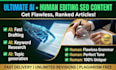 write ai powered SEO blog posts and articles with human proofreading