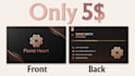 do a professional business card design