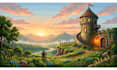 draw 16bit retro pixel art sidescroller background animation aseprite rpg scene