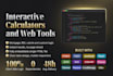 build a custom interactive HTML calculator or web tool