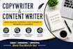 write content writing and copy writing