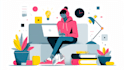 create modern flat design illustration