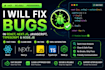 fix bugs and errors in your react js or next js javascript typescript website