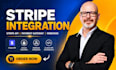 do stripe integration, stripe API, payment gateway and webhook integration