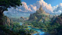 create a fantasy illustration