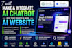 make and integrate ai chatbot into your website and make ai website