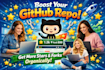 do organic github promotion to gain stars fork repo