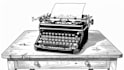 draw a digital black and white portrait from your image
