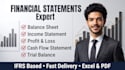 prepare financial statements, balance sheet, income statement and cash flow