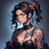 design custom anime tattoo design illustration