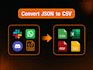 basic json to CSV, excel conversion