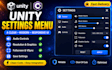 create a unity settings menu
