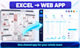 replace your excel sheet with a custom web app and sql database