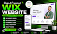 build a modern wix website, landing page and ecommerce store