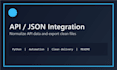 build a python API integration or json data converter