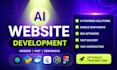 develop ai website development, ai chatbot, ai software as full stack developer