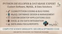 do python scripting,custom software developement and mysql database tasks