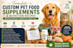 formulate custom pet food supplements and nutrition recipes