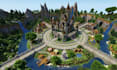 build minecraft survival spawn, custom server spawn, survival map builder hub
