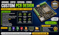 design arduino esp32 esp8266 stm32 custom pcb layout with schematic and gerber