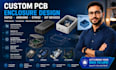 design pcb enclosure metal case or metal cover for electronic devices or pcb