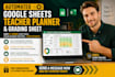 design an automated google sheets teacher planner and grading sheet
