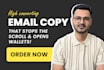 write email copy, email marketing sales copy for your business