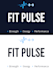 create fit pulse ,modern fitness logo design