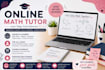teach mathematics online for school and college students