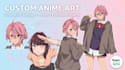 draw high quality anime cel shading character design