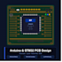create arduino, stm32 pcb with schematic, layout, and gerber files