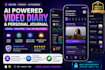 develop a secure ai powered video diary and personal journal app