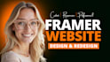 edit framer website landing page design, update framer portfolio website