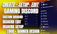 do discord server setup, gaming discord, editing, setup custom discord server