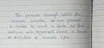 write clear handwritten economics notes