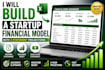 build a startup financial model with 3 statement projections