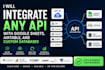 integrate any API with google sheets, airtable, custom databases