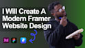 design and develop a framer website or landing page